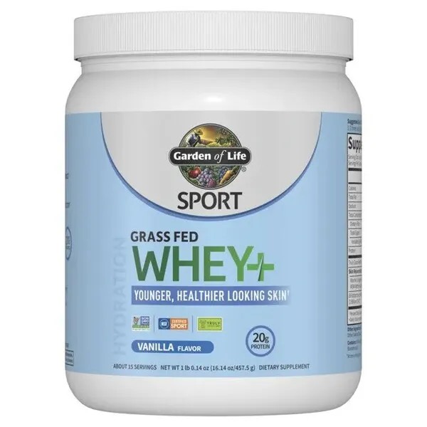 Sport Grass Fed Whey+ Skin, Vanilla