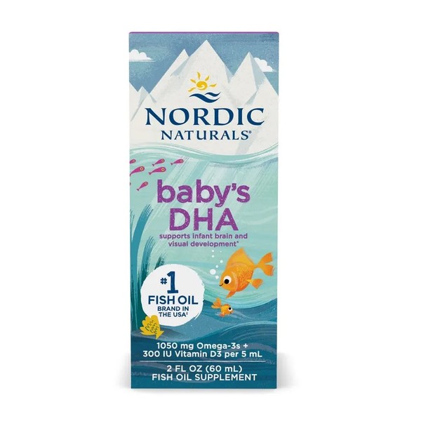 Baby's DHA Fish Oil, 1050mg Omega-3 with Vitamin D3
