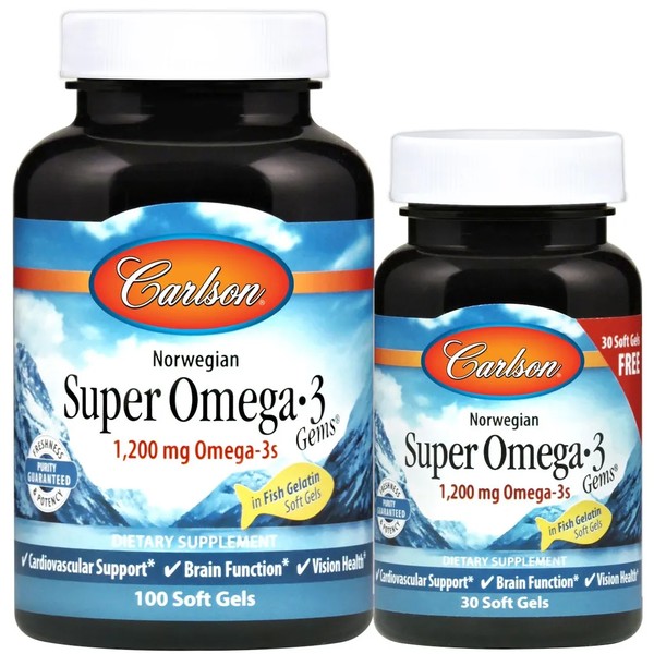 Norwegian Super Omega-3 Gems, 1200mg