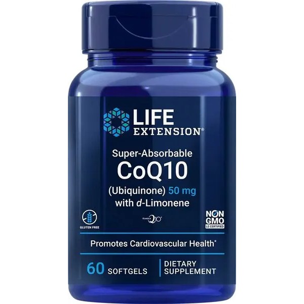 Super-Absorbable CoQ10 (Ubiquinone) with d-Limonene, 100mg