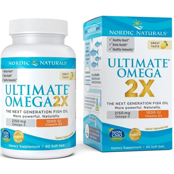 Ultimate Omega 2X with Vitamin D3, 2150mg Lemon