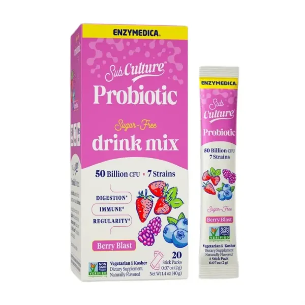 SubCulture Probiotic Drink Mix Stick Packs