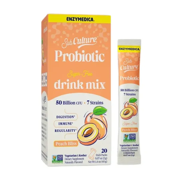 SubCulture Probiotic Drink Mix Stick Packs